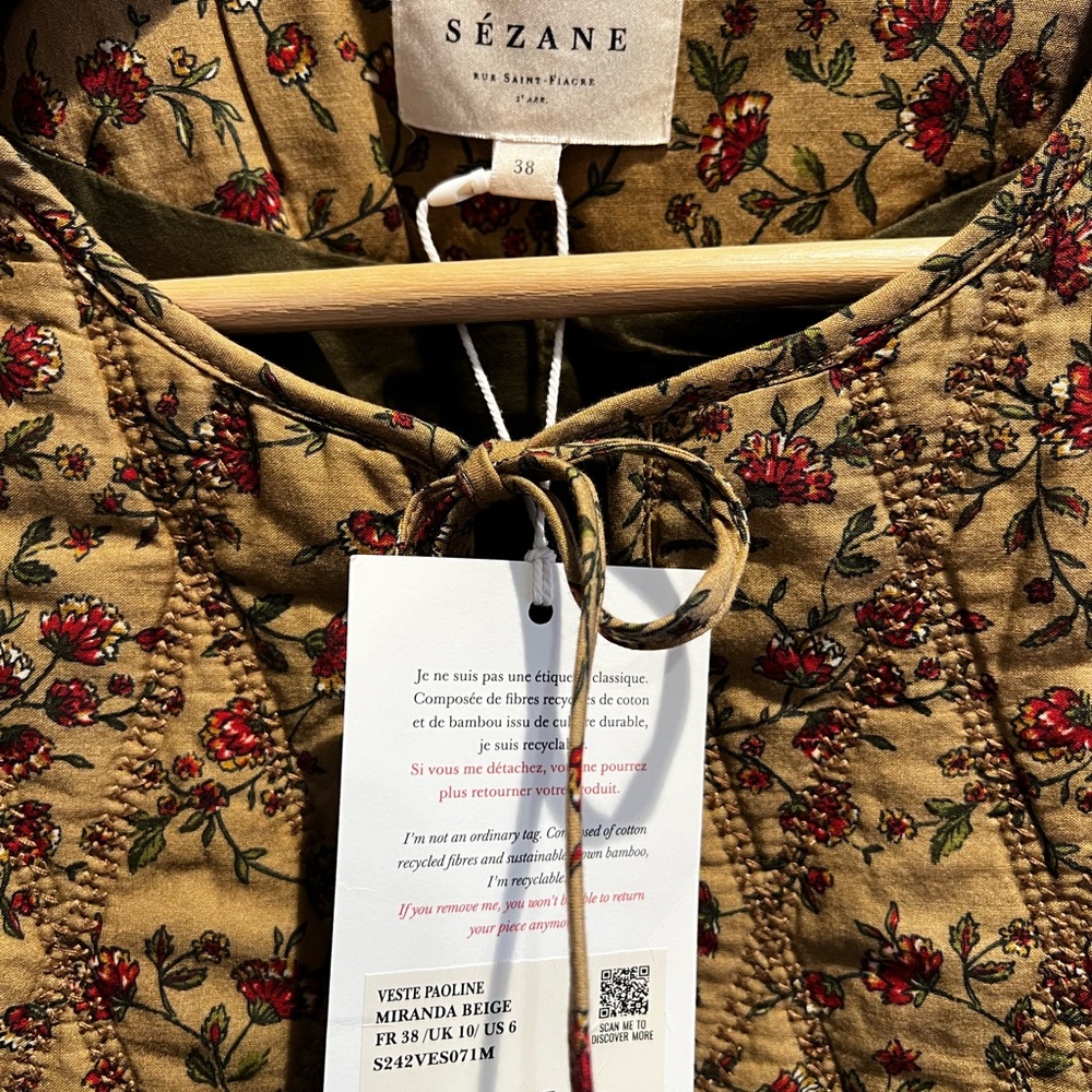 NWT Sezane Paoline Quilted Jacket - Picture 4 of 5